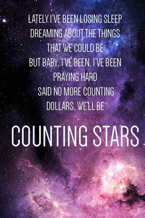 counting stars song lyrics|counting stars lyrics printable.